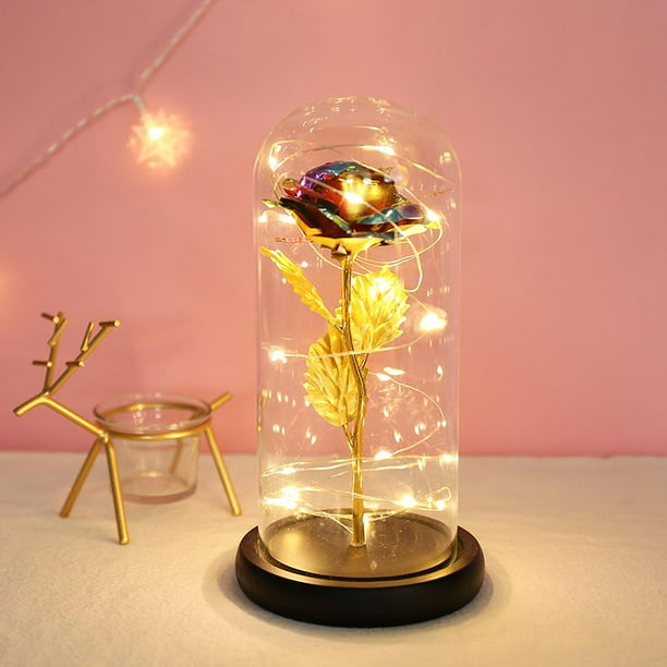 YB Galaxy Rose Flower Gift for Valentine's Mother Day Birthday Party Wedding Anniversary Day Gifts Handmade Preserved Never Withered Real Rose in Glass Dome YB Galaxy Rose Flower Gift for Valentine's Mother Day Birthday Party Wedding Anniversary Day Gifts Handmade Preserved Never Withered Real Rose in Glass Dome